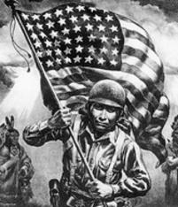 Code talkers were people who used obscure languages as a means of secret communication during wartime. 